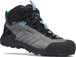 Black Diamond Mission Leather Mid WP Approach Schoenen Dames, Zwart/grijs