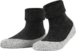 Falke Cosyshoe Slippers Dames, Zwart/grijs