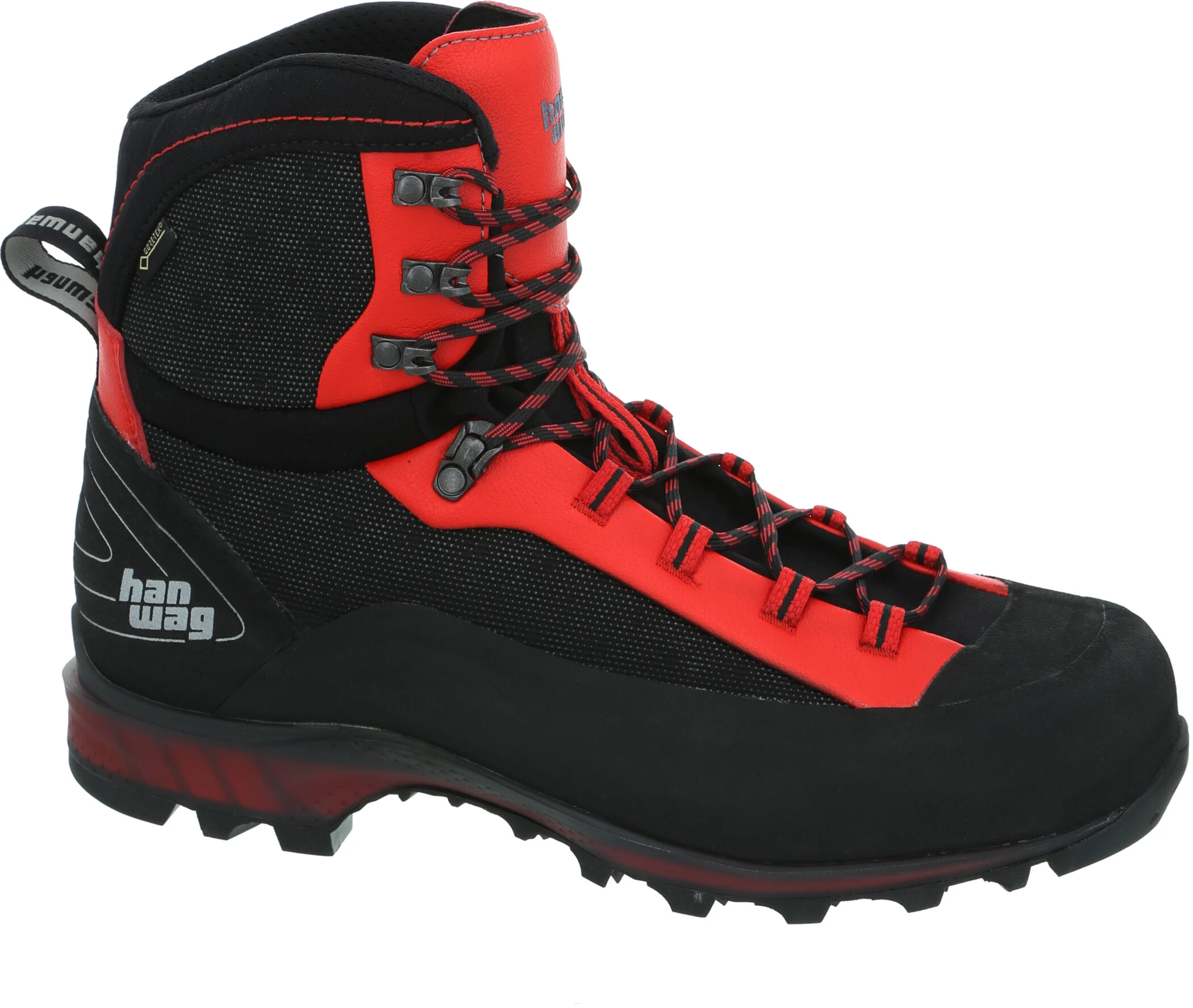 Hanwag Ferrata II GTX Schoenen Heren, Zwart/rood