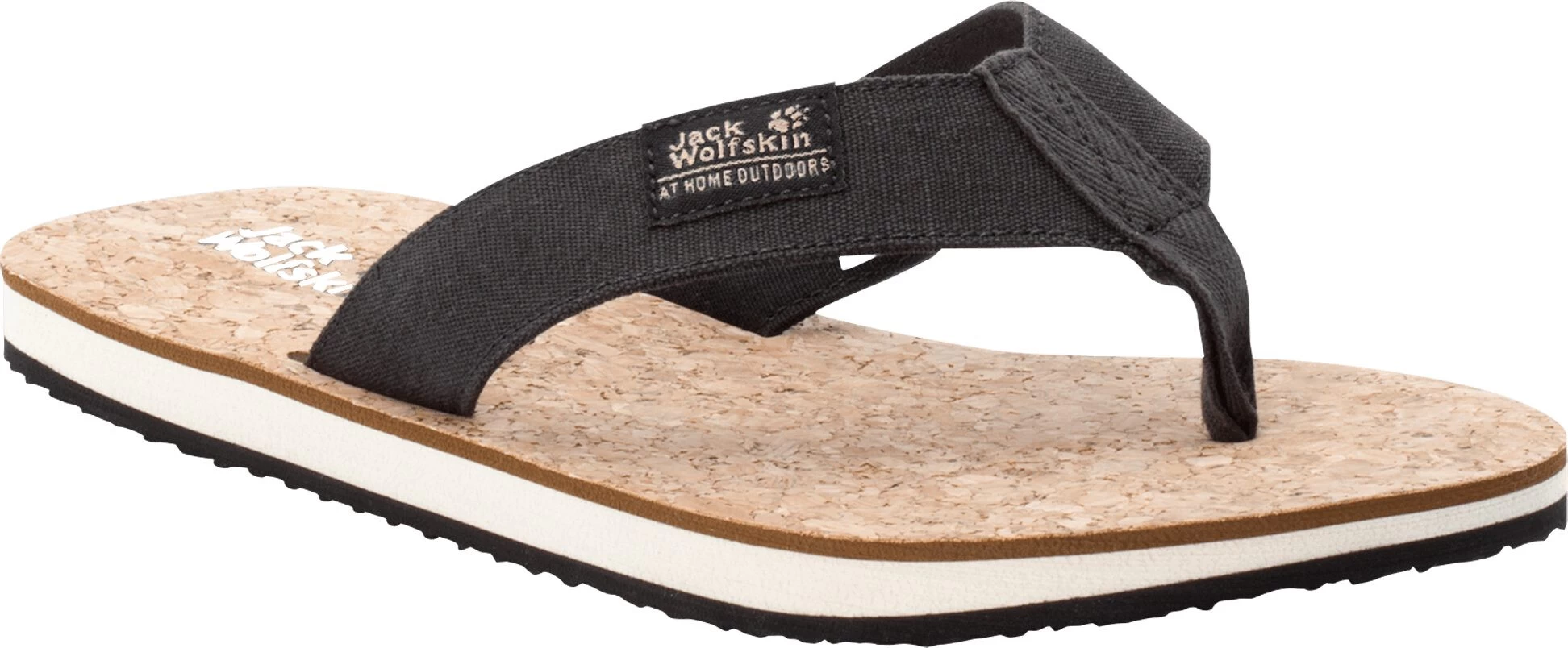 Jack Wolfskin Ecostride 2 Slippers Heren, Zwart/beige