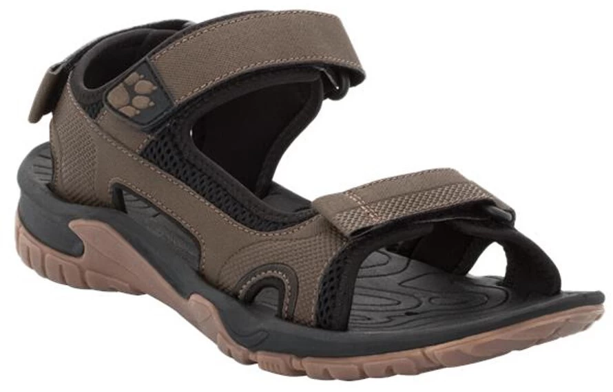 Jack Wolfskin Lakewood Cruise Sandalen Heren, Bruin/grijs