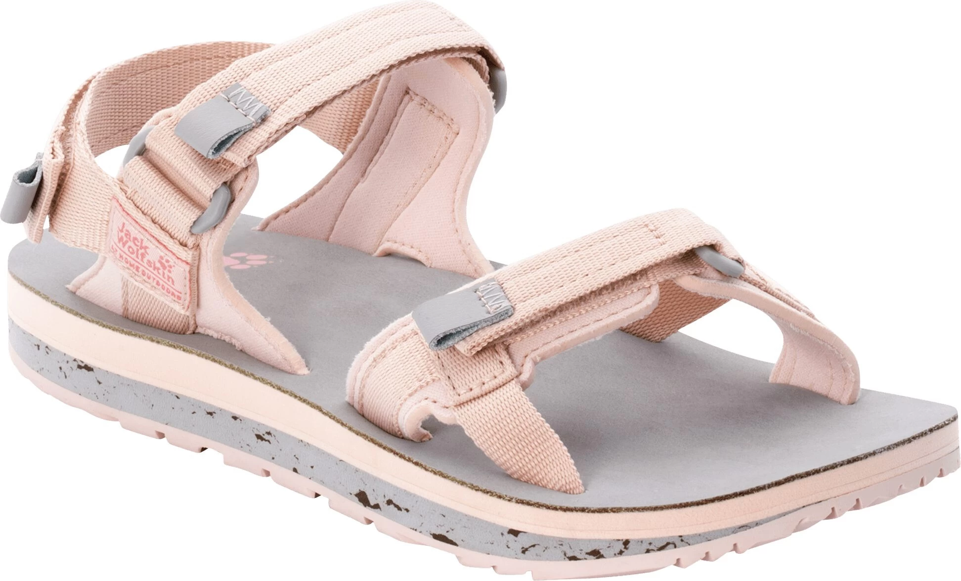 Jack Wolfskin Outfresh Deluxe Sandalen Dames, Roze/grijs