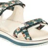 Jack Wolfskin Outfresh Deluxe Sandalen Dames, Groen/beige