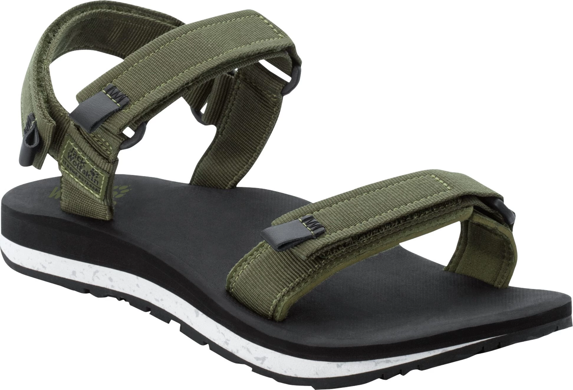 Jack Wolfskin Outfresh Sandalen Heren, Olijf/zwart