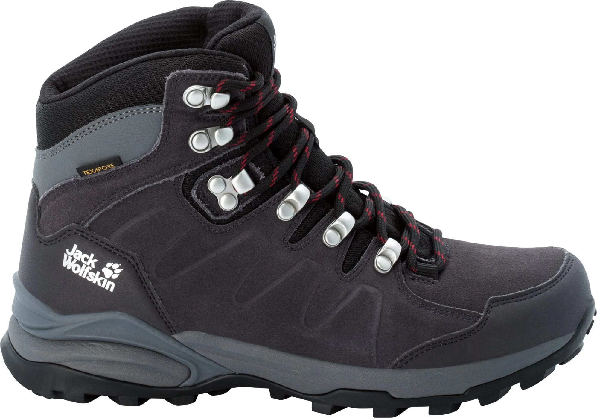Jack Wolfskin Refugio Texapore Mid Shoes Women, Grijs