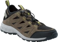 Jack Wolfskin Woodland 2 Hybrid Lage Schoenen Heren, Bruin/grijs
