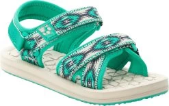 Jack Wolfskin Zulu VC Sandalen Kinderen, Groen/wit