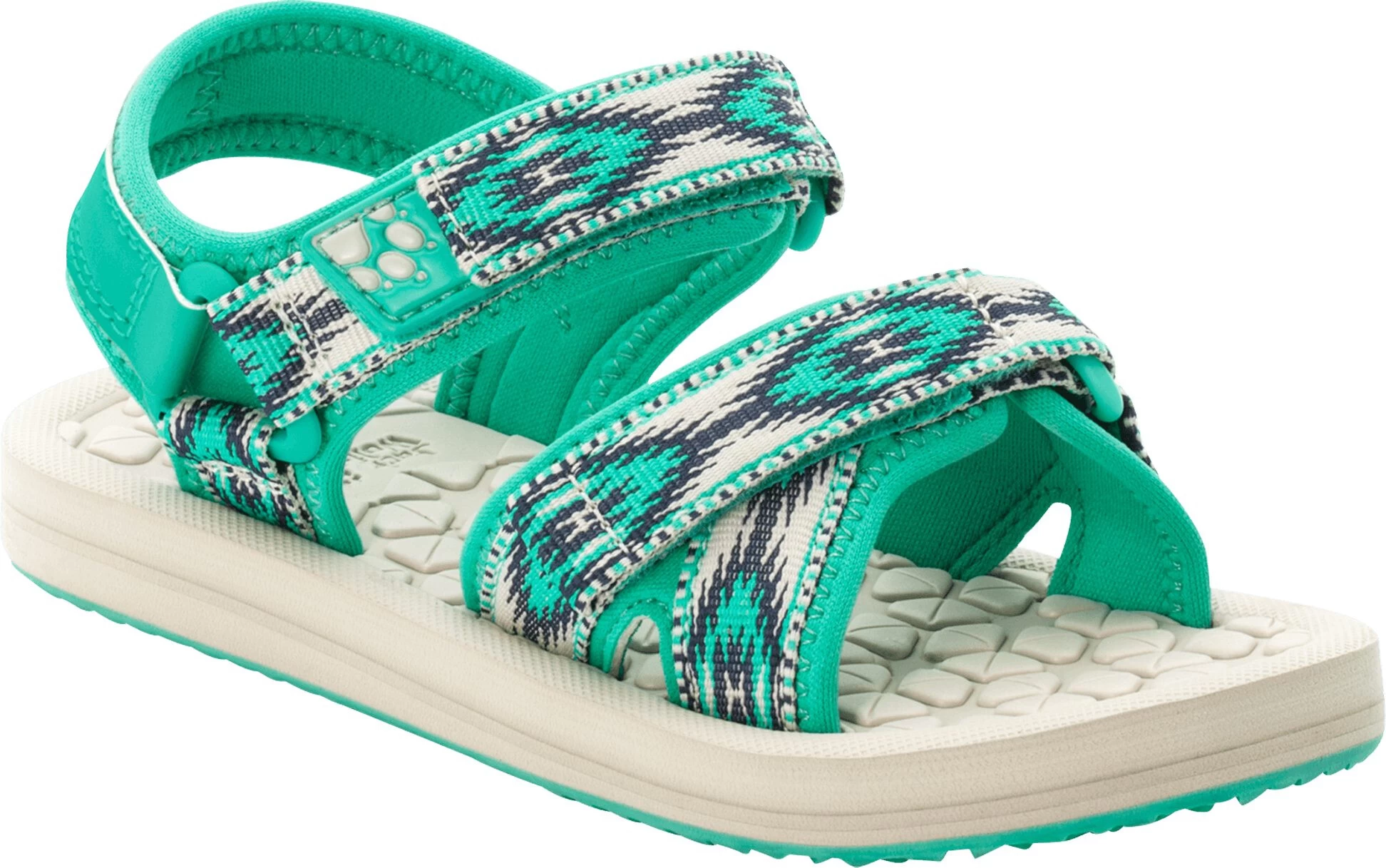 Jack Wolfskin Zulu VC Sandalen Kinderen, Groen/wit