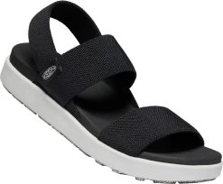 Keen Elle Backstrap Sandalen Dames, Zwart/wit