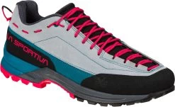 La Sportiva TX Guide Leren Schoenen Dames, Grijs/turquoise