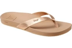 Reef Cushion Bounce Court Teenslippers Dames, Beige/zwart