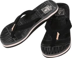 Reef Little Ahi Lite Teenslippers Meisjes, Zwart/wit