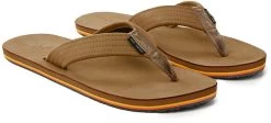 Rip Curl Revival Leather Open Flips Heren, Bruin