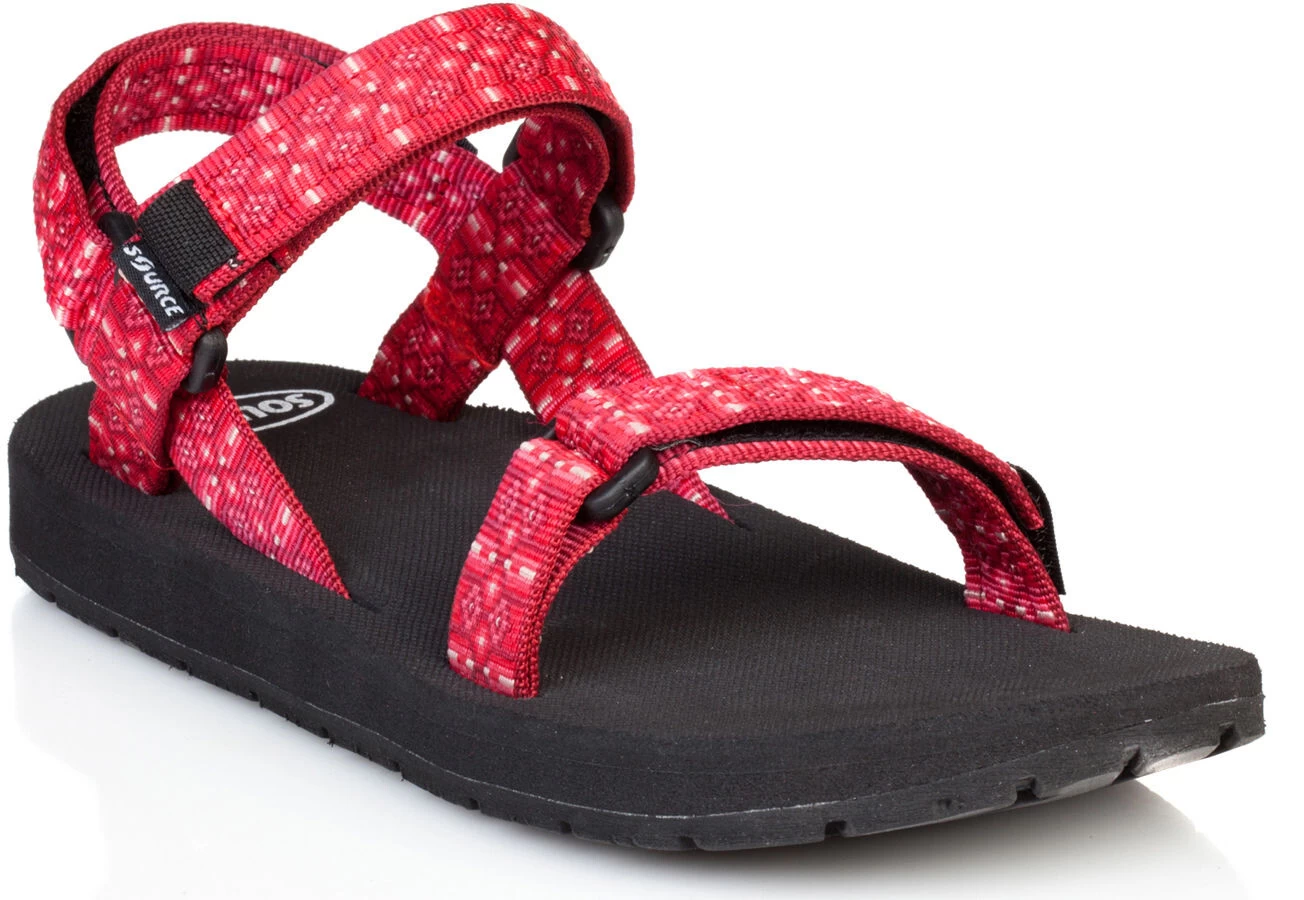 SOURCE Classic Sandalen Dames, Rood