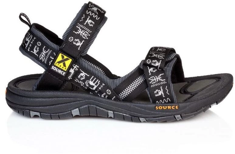 SOURCE Gobi Sandalen Heren, Zwart